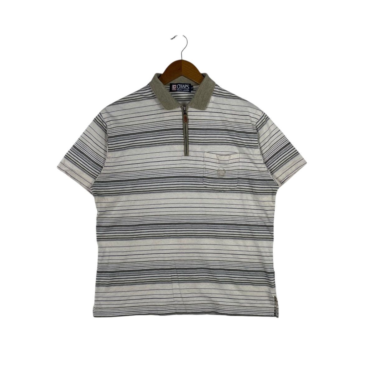 Chaps × Ralph Lauren × Vintage Vintage CHAPS RALPH LAUREN Half Zip Polo Shirt Size US L / EU 52-54 / 3 - 1 Thumbnail