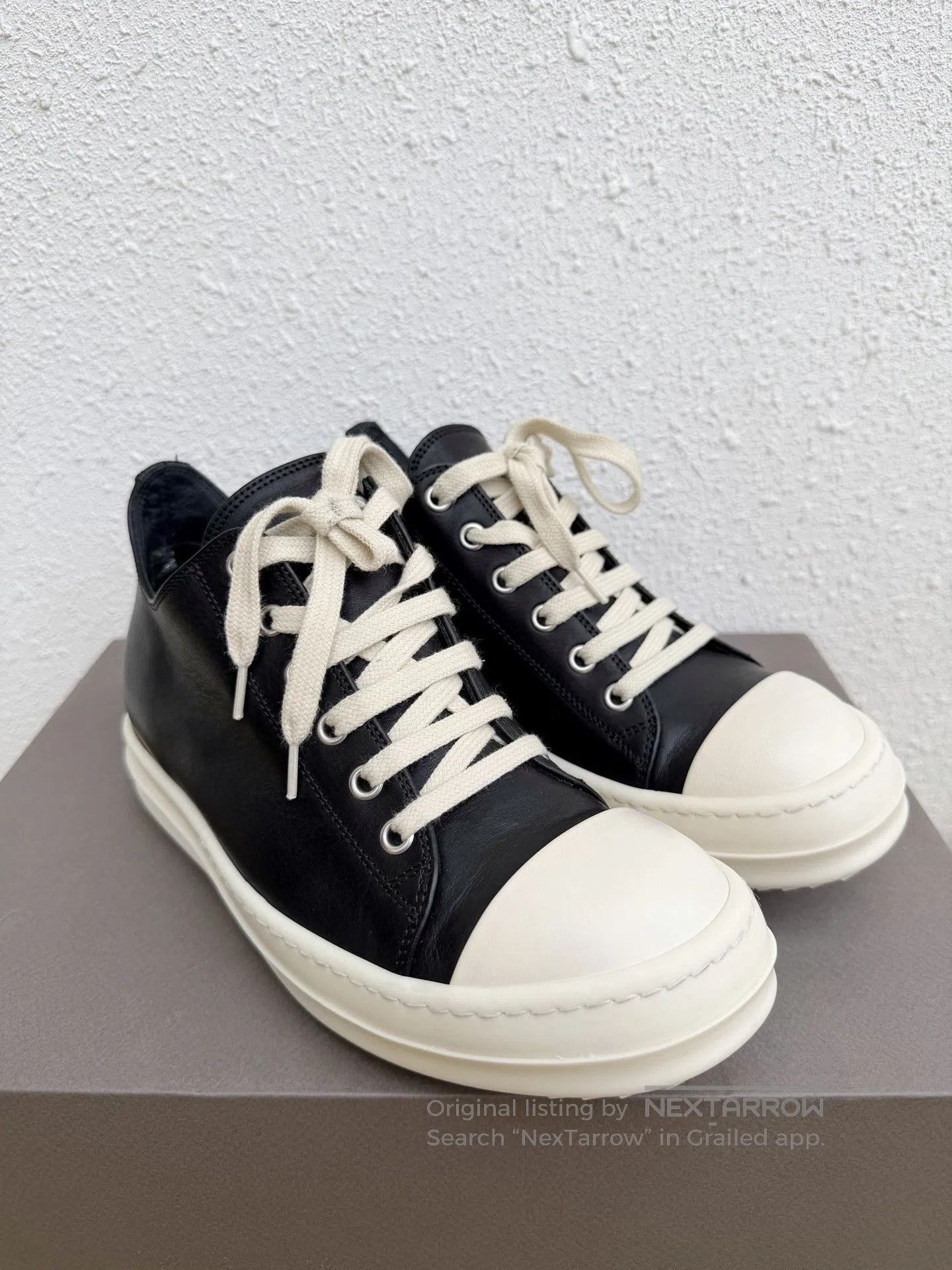 Rick Owens Rick Owens x Converse Women Leather Low-Top. Size US 6 / IT 36 - 2 Thumbnail