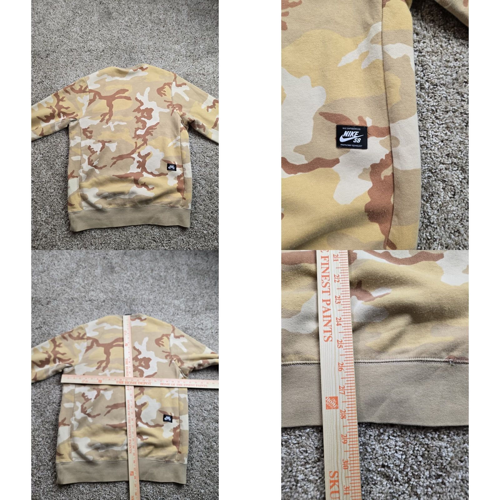 Nike Nike SB Sweatshirt Mens Medium Desert Camo Crewneck Pullover Long Sleeve Size US M / EU 48-50 / 2 - 8 Thumbnail