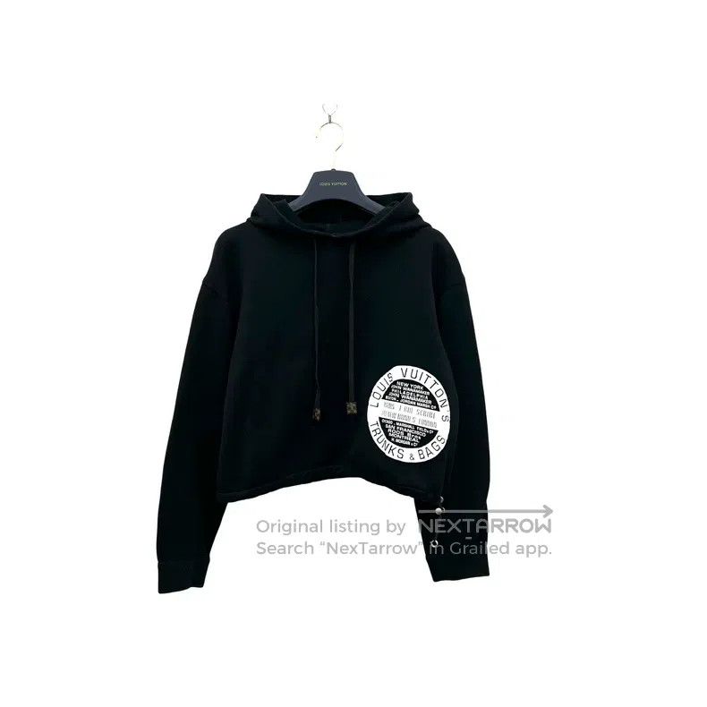 Louis Vuitton Louis Vuitton Logo printed hooded long sleeve sweatshirt Size US S / EU 44-46 / 1 - 1 Thumbnail