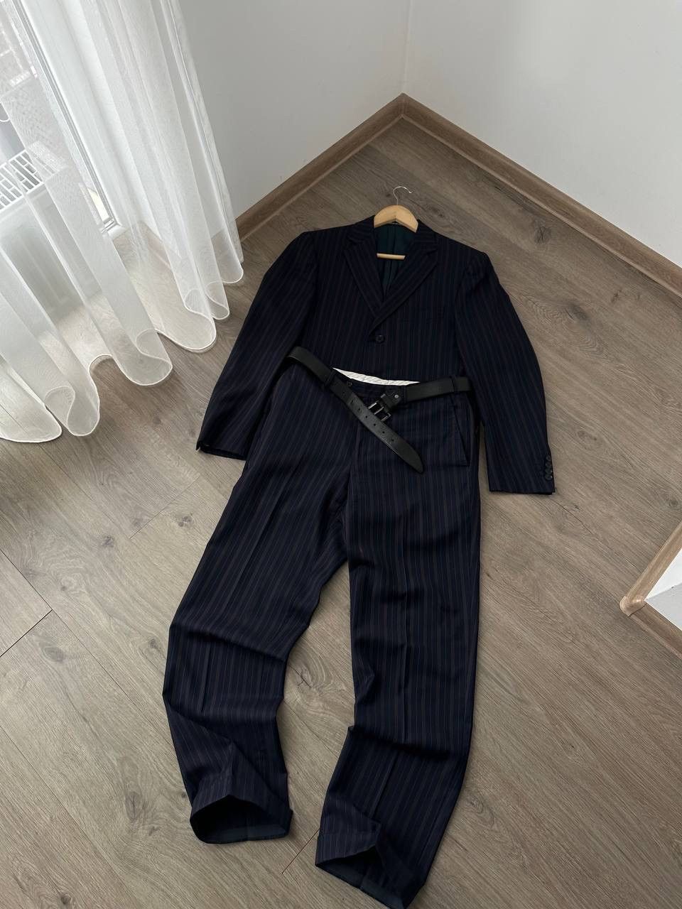 Pal Zileri × Vintage Vintage Pal Zileri Striped Virgin Wool Super Suit Size 48S - 13 Thumbnail