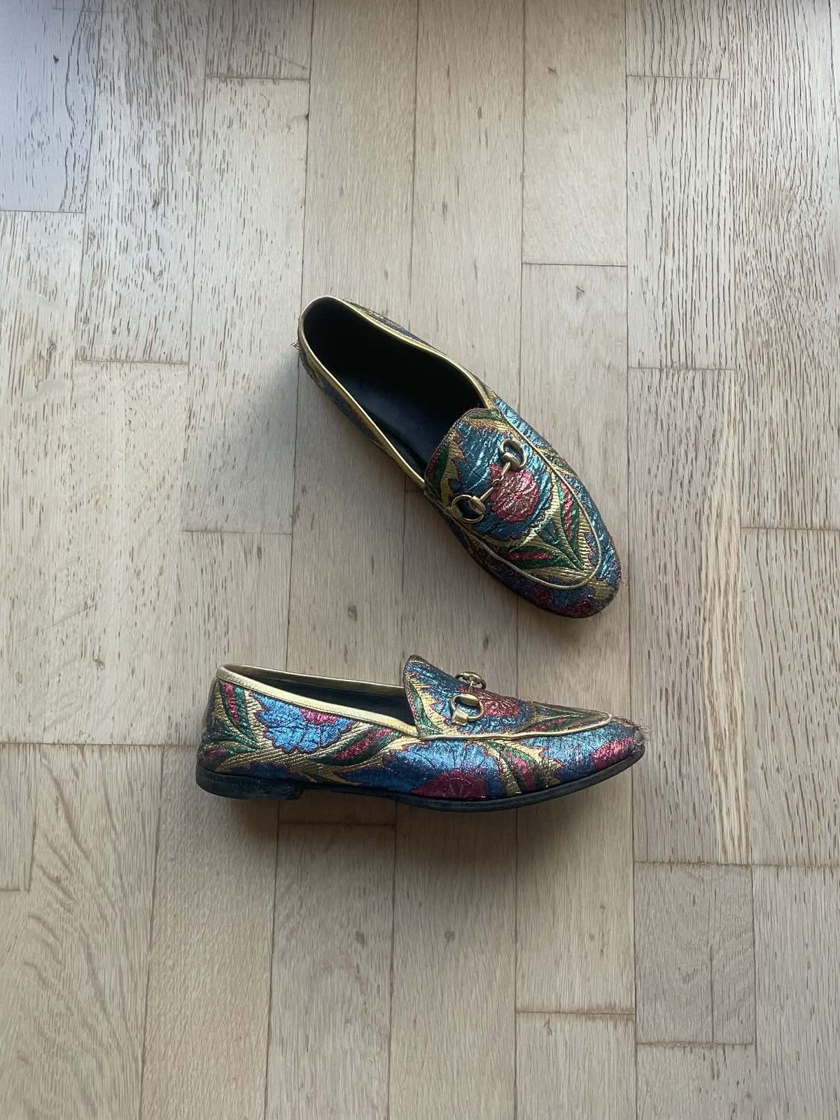 Gucci Mocasins gucci brocate luxury very rare item vintage LASTT Size US 6 / IT 36 - 1 Thumbnail