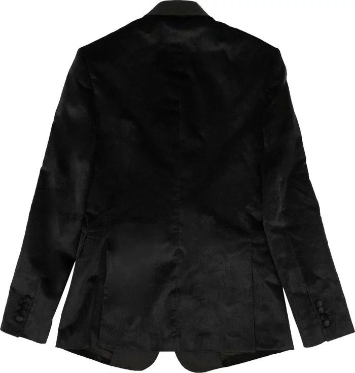 Amiri o1gr1nt1024 Single Breasted Velvet Blazer in Black Size US M / EU 48-50 / 2 - 2 Thumbnail