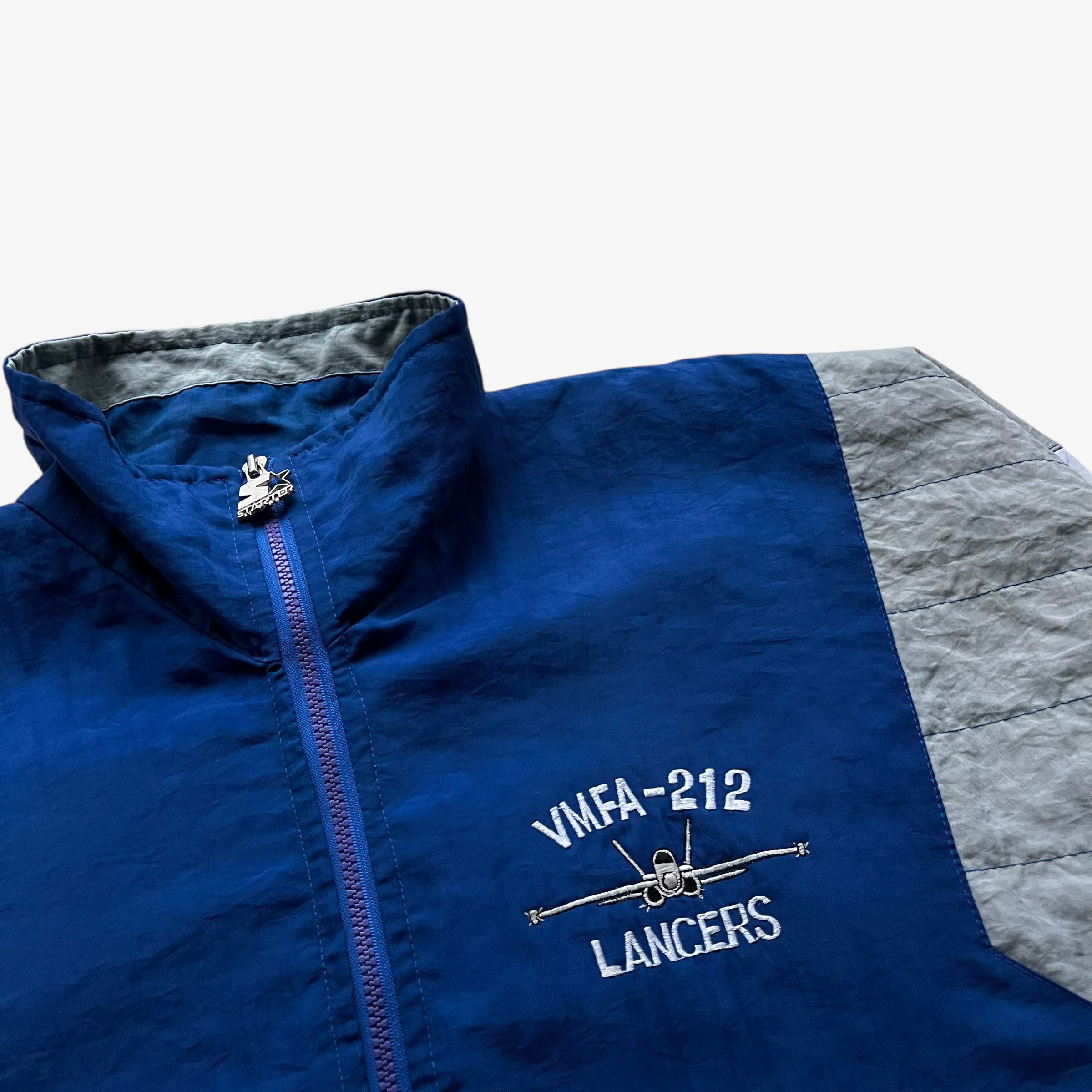 Starter Vintage 90s Men's Starter USA Marine Corps Lancers Jacket Size US XXL / EU 58 / 5 - 4 Thumbnail