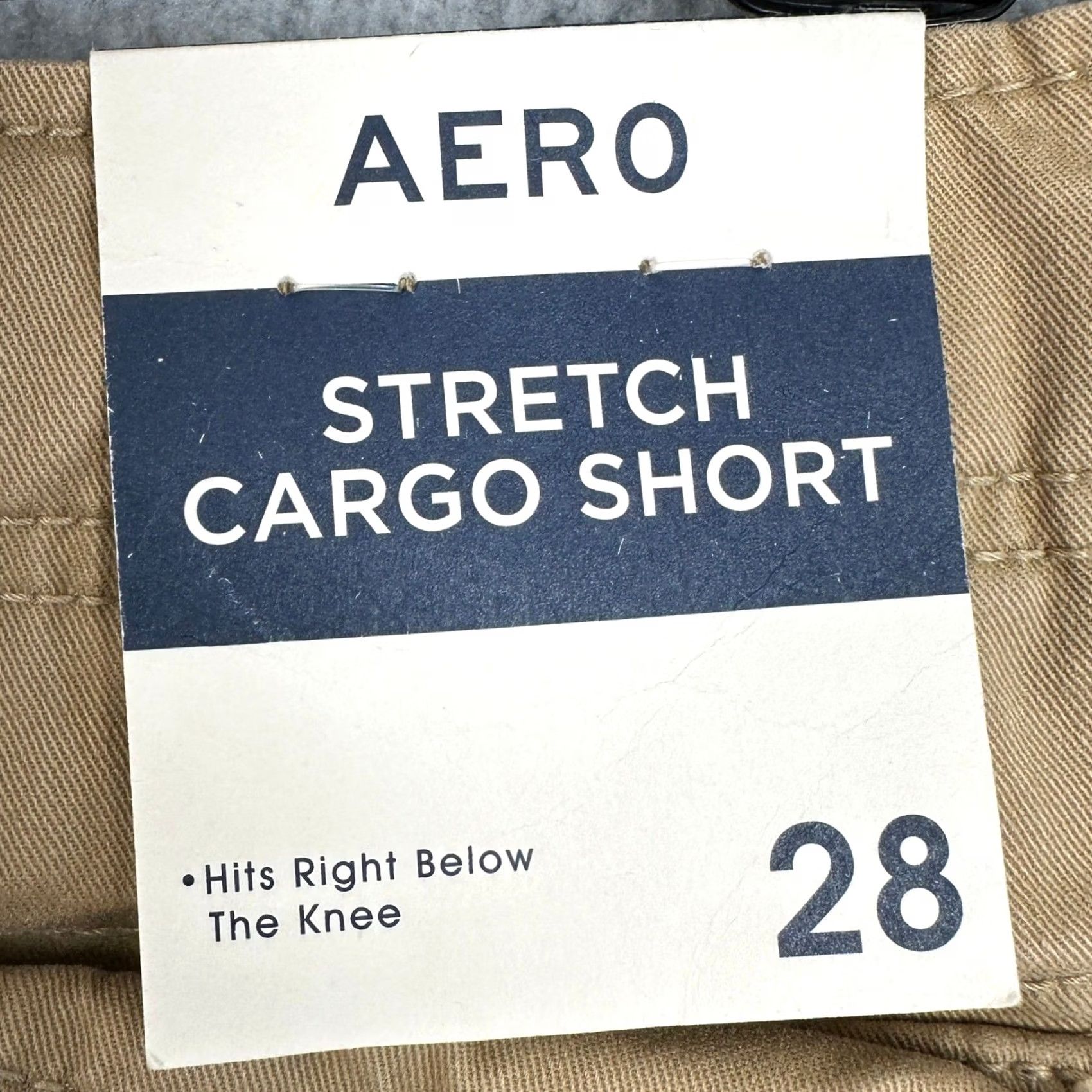 Aeropostale Aeropostale Cargo Shorts Men 28 Tan Khaki Cotton Spandex Cargo Pocket Button Front Flat Front Stretching Casual Workwear Size US 30 / EU 46 - 2 Thumbnail