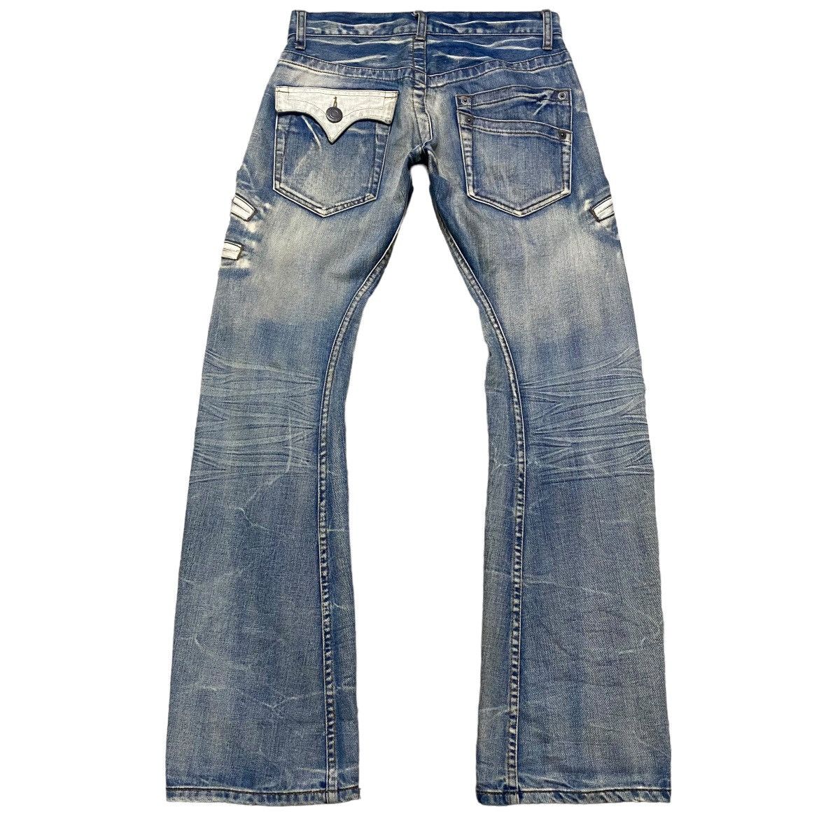 Japanese Brand RATTLE TRAP Denim Flare Jeans Size US 29 - 1 Thumbnail