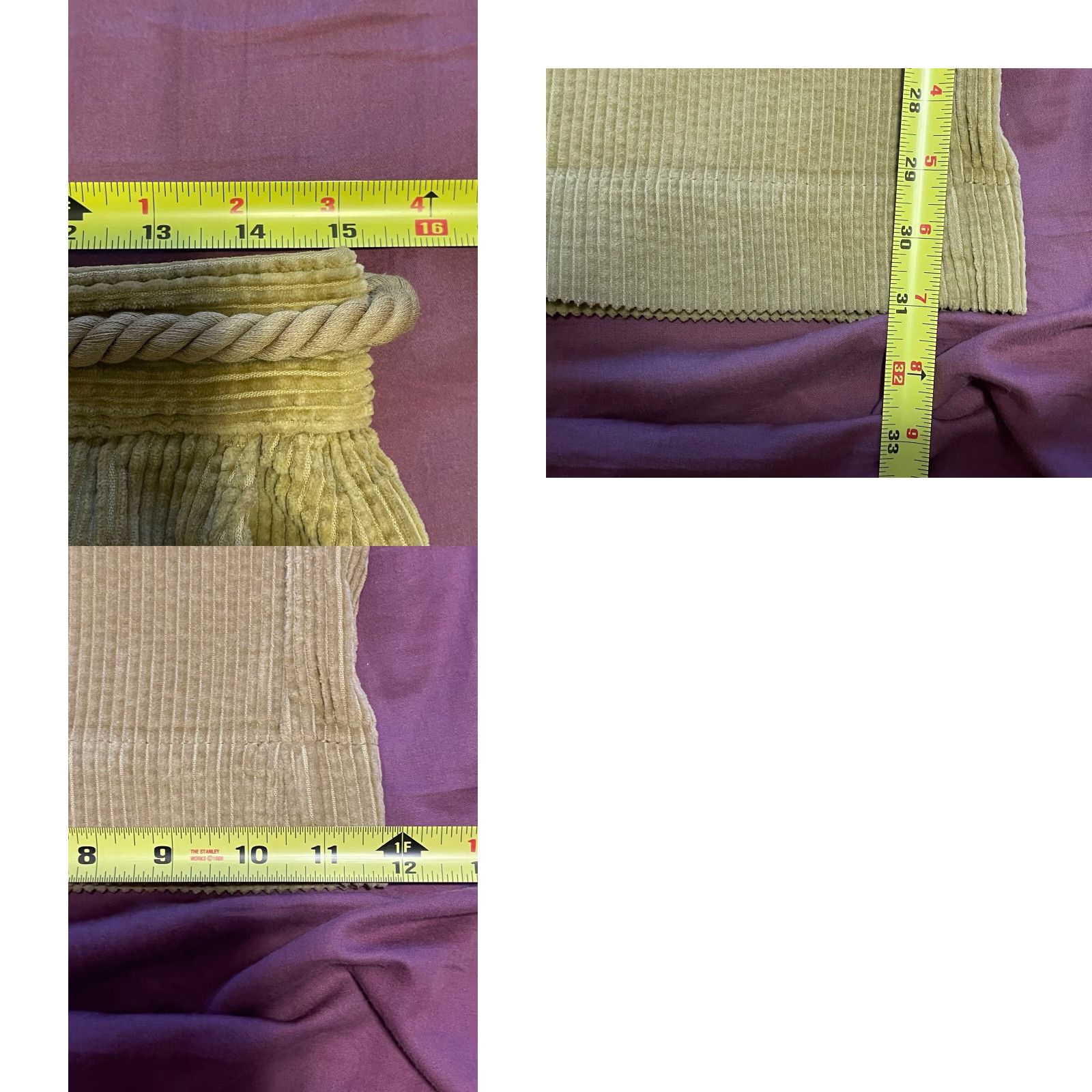 ba&sh ba&sh Trousers Wide Leg Women Regular 38 Brown Corduroy Rope Belt Pockets Size 26" / US 2 / IT 38 - 8 Thumbnail