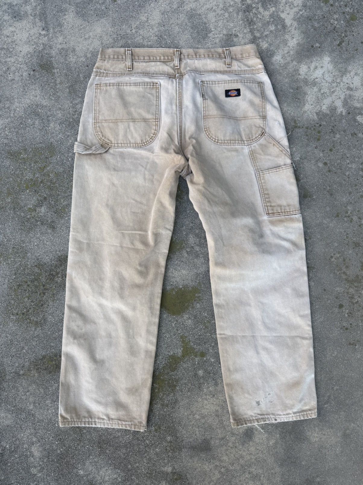 Dickies Vintage Thrashed Dickies Carpenter Pants Khaki Size US 34 / EU 50 - 3 Thumbnail