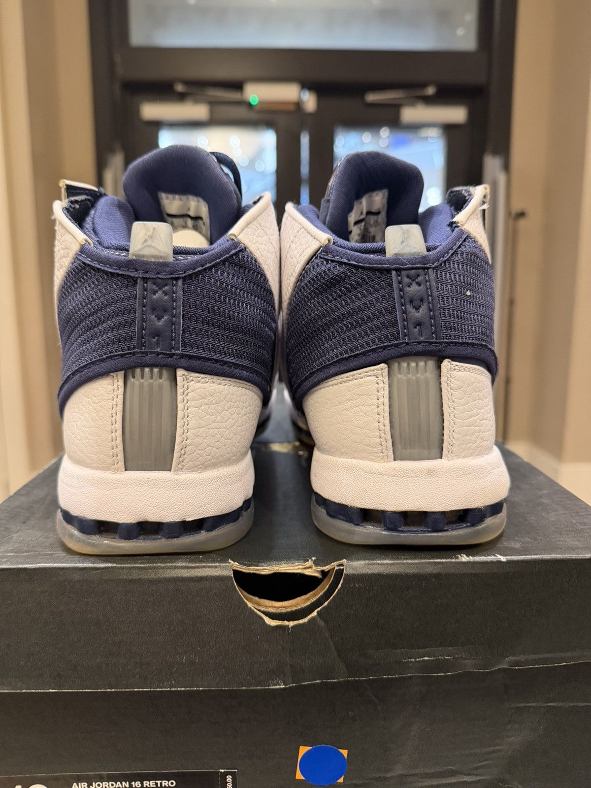 Jordan Brand Jordan 16 OG ‘White Midnight Navy’ Size US 10 / EU 43 - 3 Thumbnail
