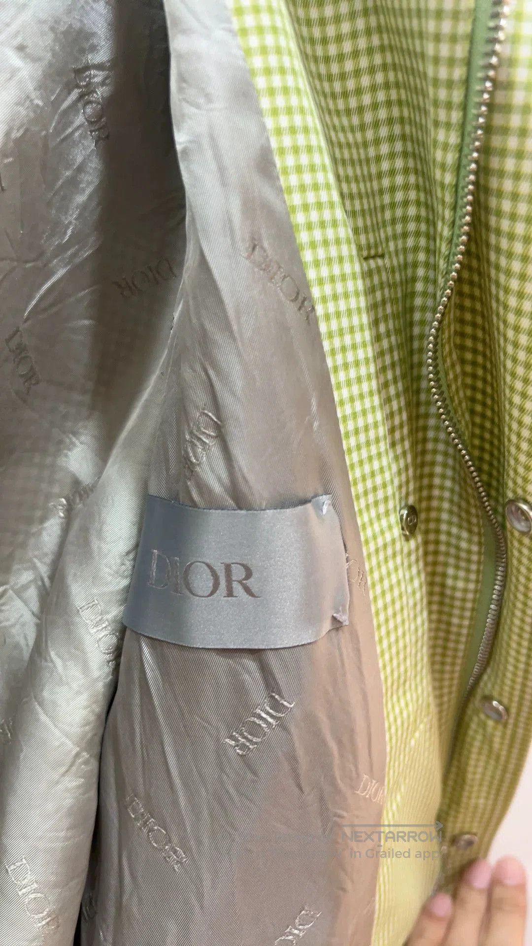 Dior dior green plaid hooded jacket. Size US S / EU 44-46 / 1 - 7 Thumbnail