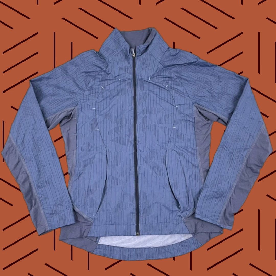 Lululemon LULULEMON Jacket Adult Size 6 Blue Nylon Full Zip Lightweight Pockets Running Activewear Womens Size M / US 6-8 / IT 42-44 - 1 Thumbnail