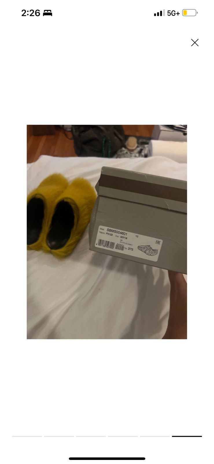 Marni Marni Fussbett Long Hair Clogs in Yellow Size US 7.5 / IT 37.5 - 6 Thumbnail