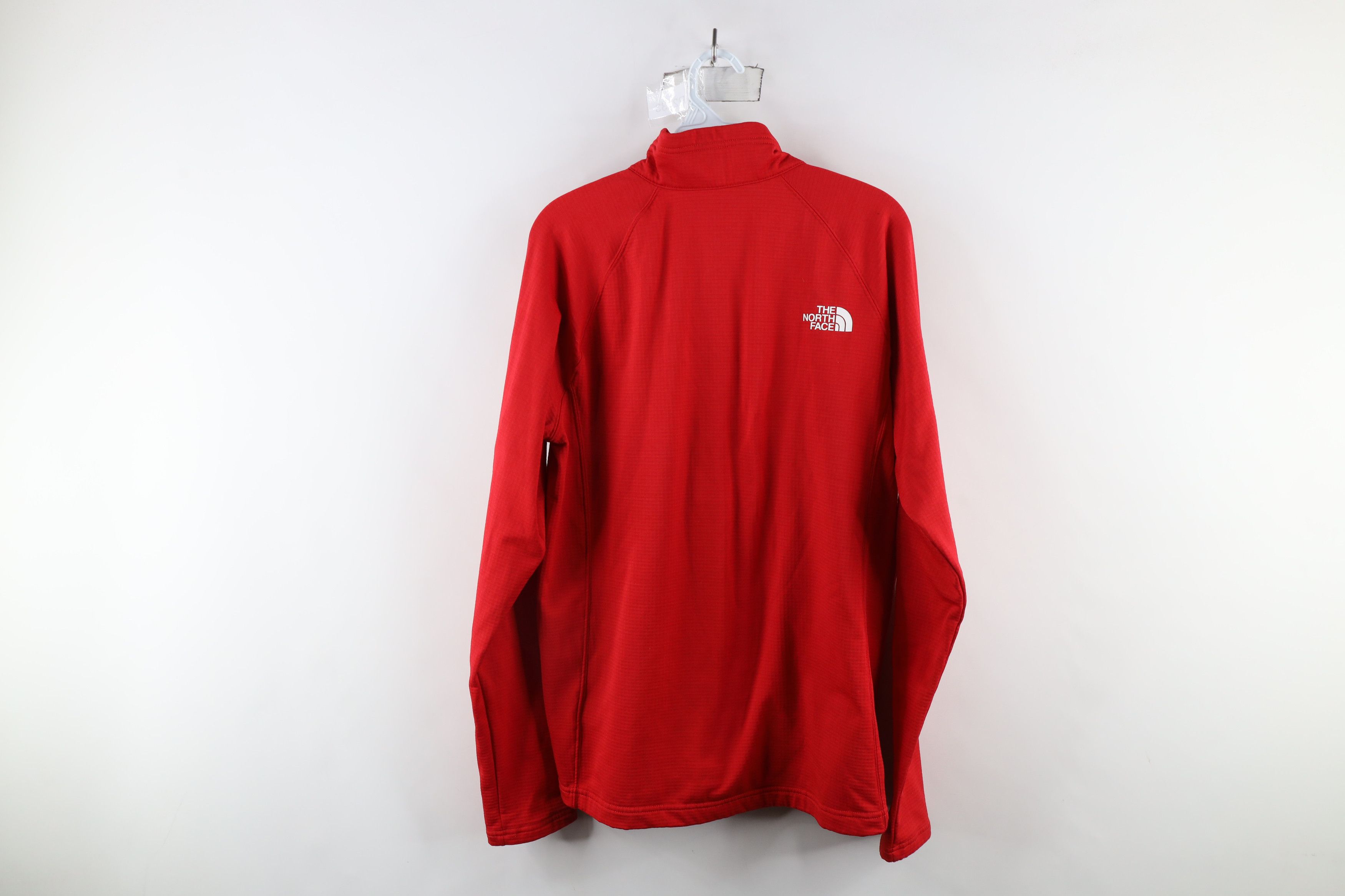The North Face × Vintage The North Face University Fleece Lined Half Zip Sweater Red Size US M / EU 48-50 / 2 - 11 Thumbnail