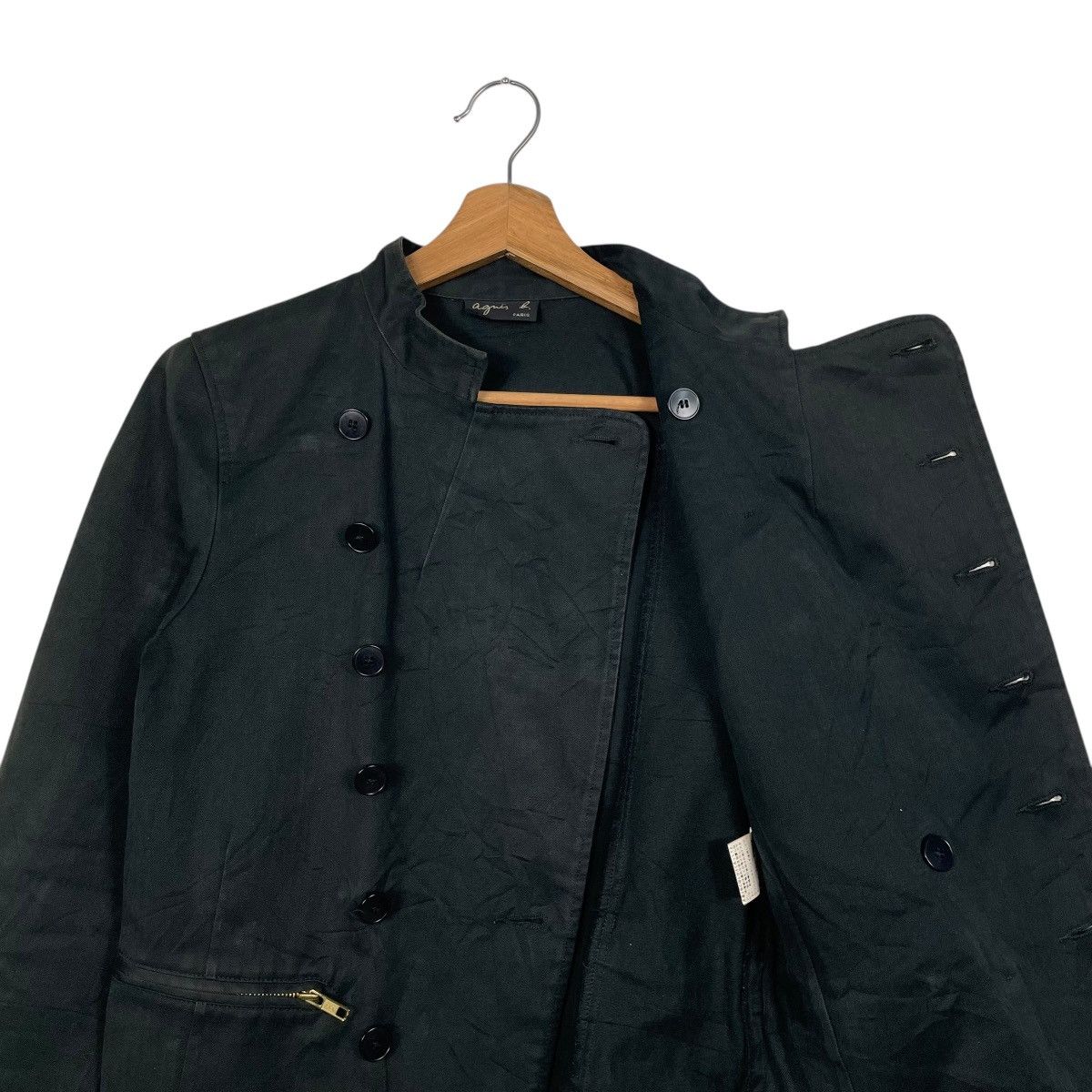 agnes b. Agnes B Double Breasted Crop Jacket Size XS / US 0-2 / IT 36-38 - 11 Thumbnail