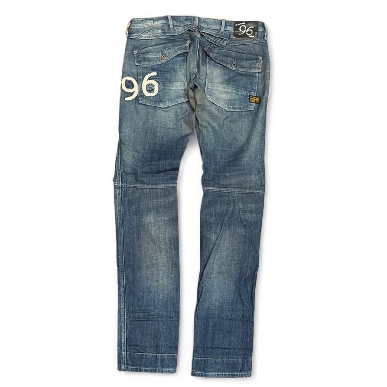 G-Star G Star Raw 96 Buckle Faded Skinny Tapered Low Rise Jeans Size US 30 / EU 46 - 1 Thumbnail