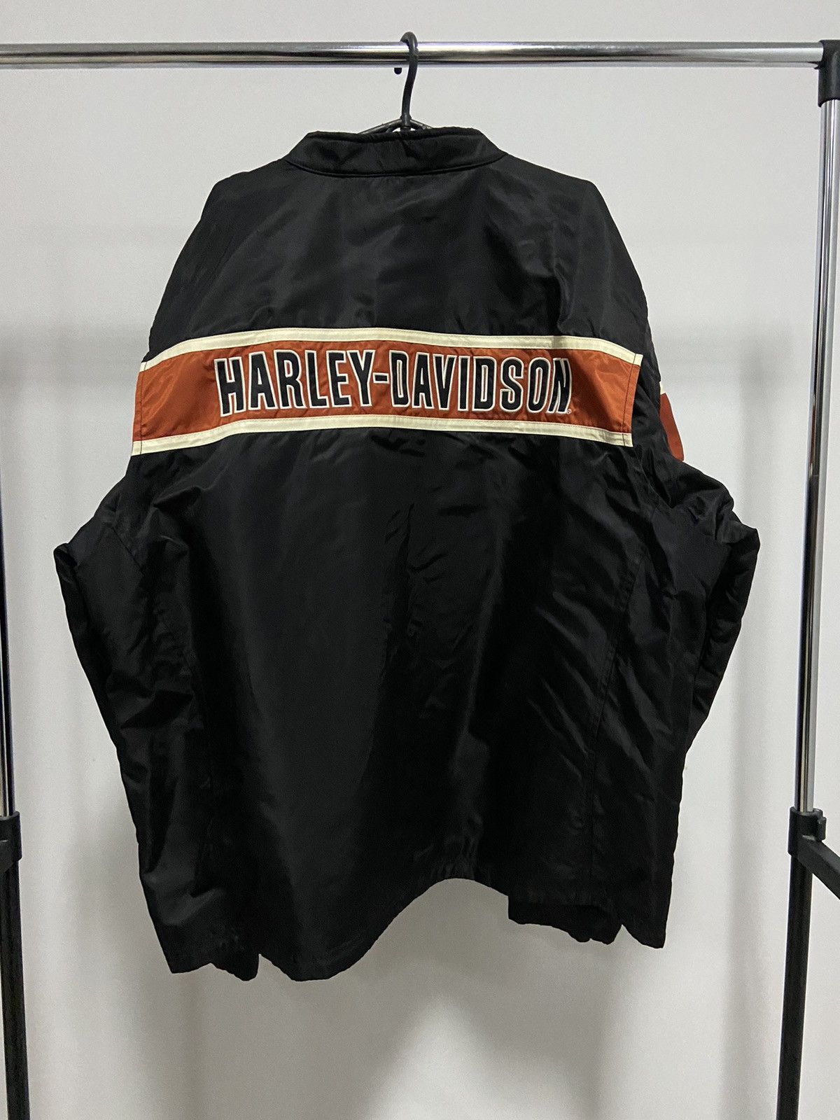 Harley Davidson × Vintage Harley Davidson Moto Racing Jacket Big Logo Vintage Size US XL / EU 56 / 4 - 2 Thumbnail