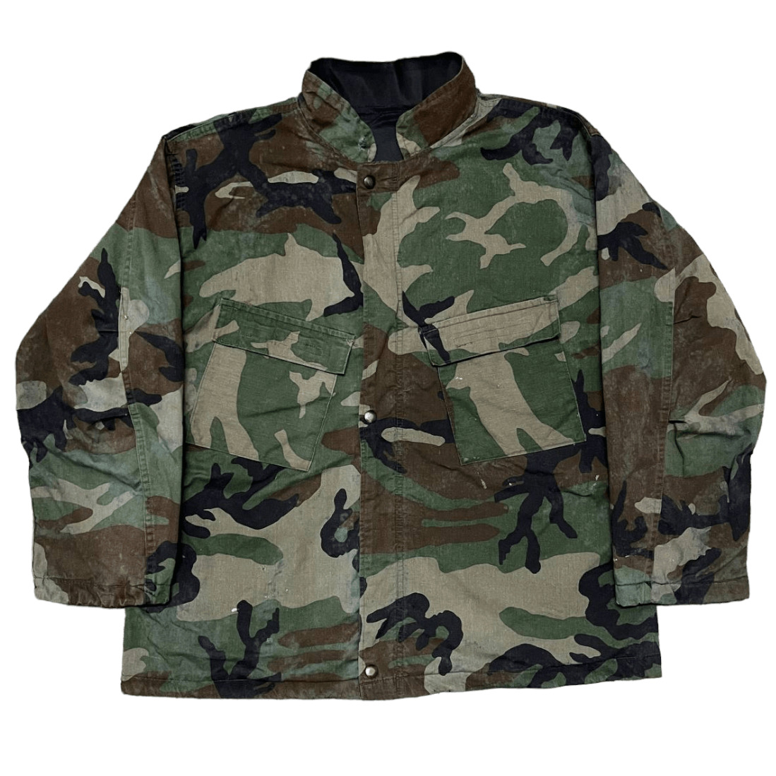 Vintage Vintage 70's Army Camouflage Military Jacket Size US M / EU 48-50 / 2 - 1 Thumbnail