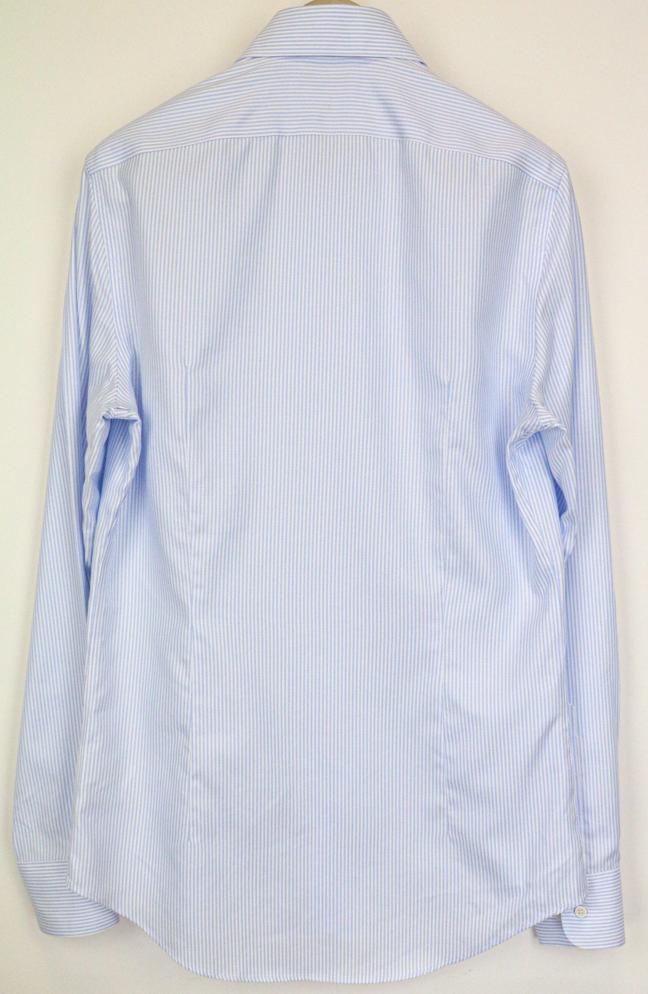 Suitsupply 40L/15 3/4L Extra Slim Blue Cotton Cutaway Shirt 76761 Size 40L - 2 Thumbnail