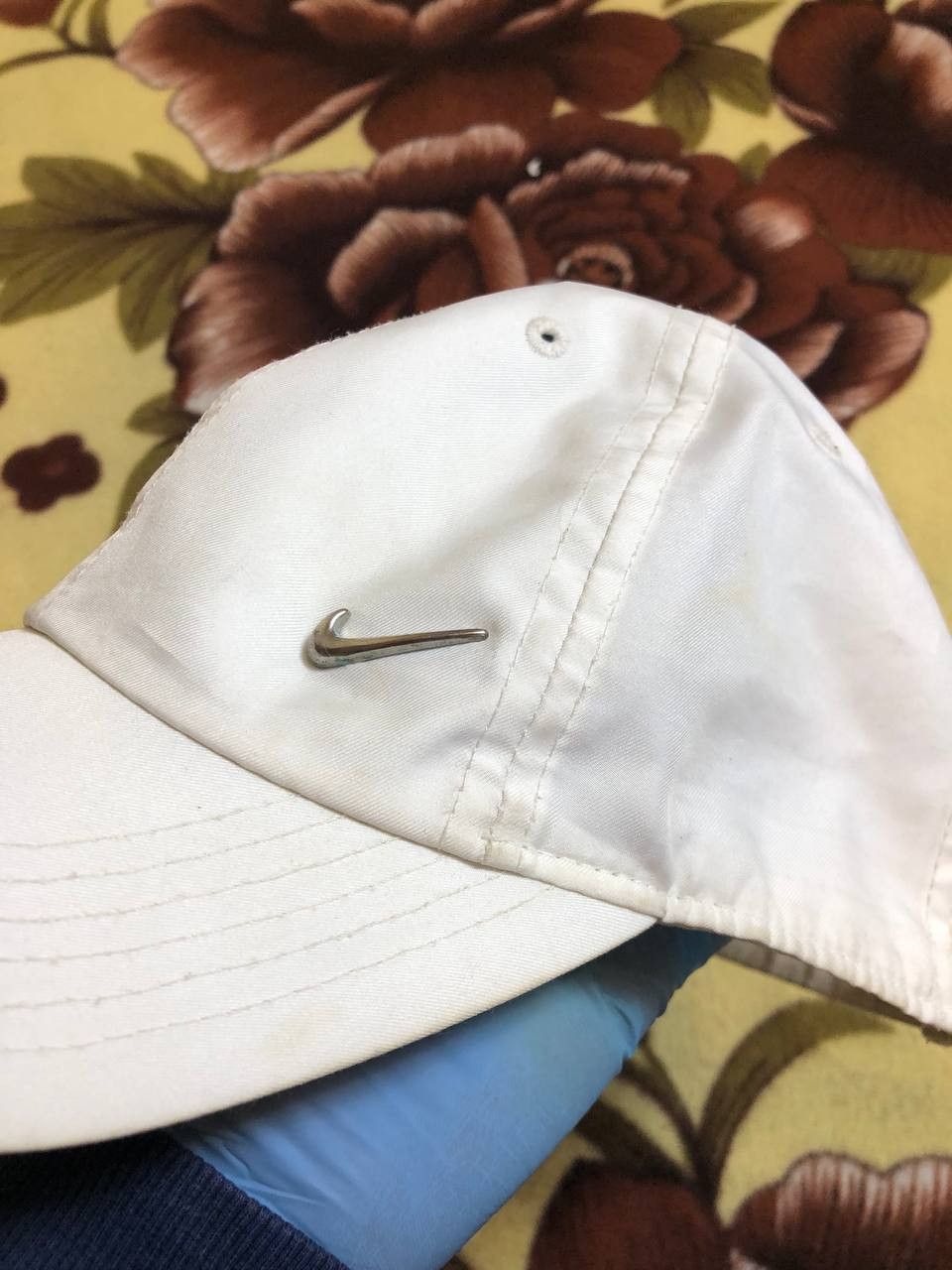 Nike Nike White Metal Swoosh Cap Hat Adjustable Size ONE SIZE - 5 Thumbnail