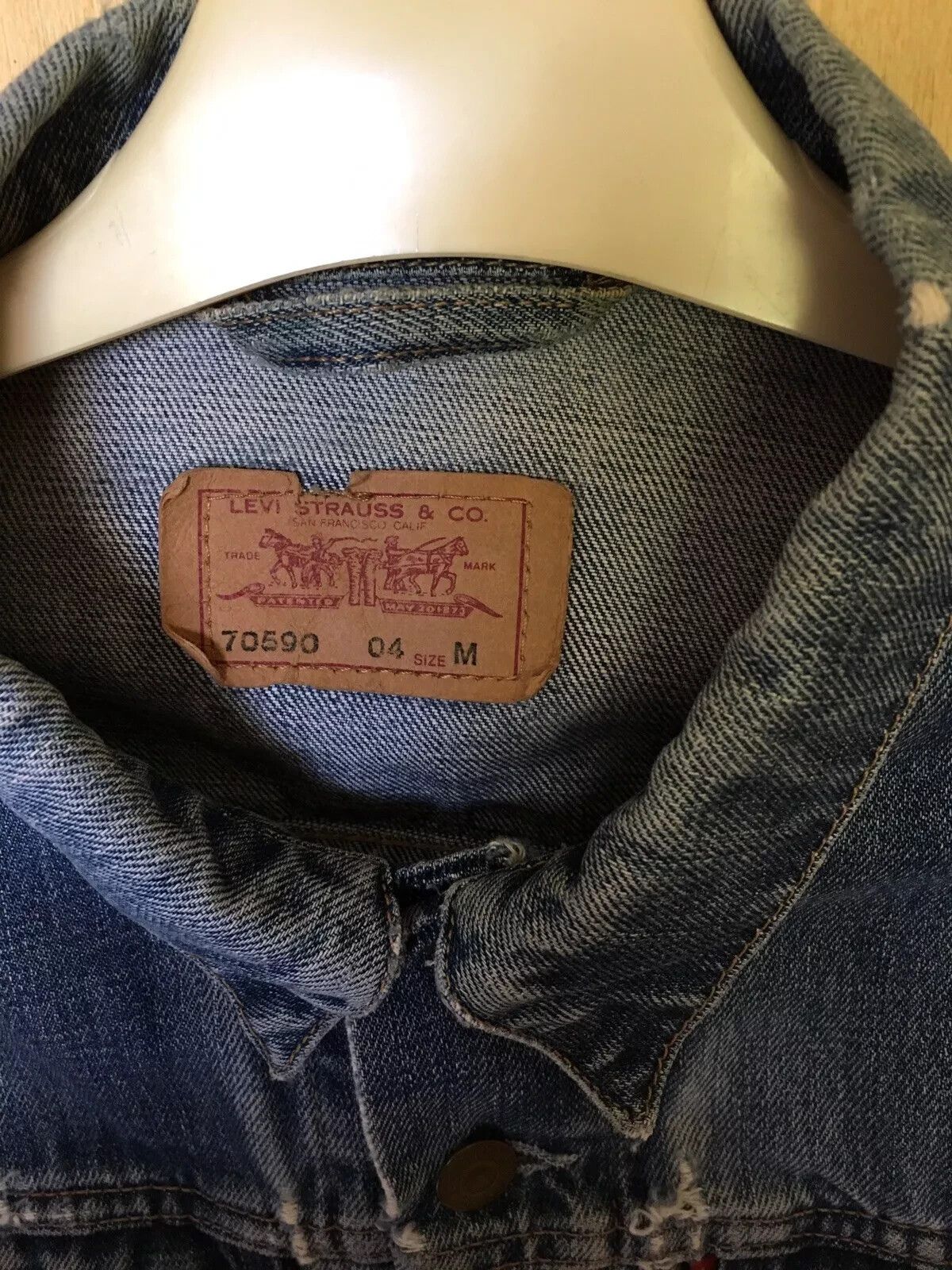 Levi's LEVIS VINTAGE JACKET COAT DENIM WOMENS Washing Distressed Size M / US 6-8 / IT 42-44 - 8 Thumbnail