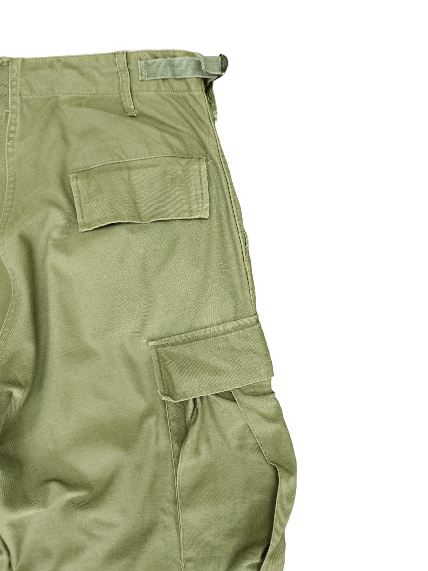 Vintage Vtg OG Us Army Sateen Cargo Pant 60s 70s Nam Era Scovill Usa Size US 31 - 15 Thumbnail