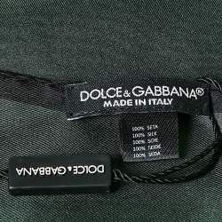 Dolce & Gabbana o1y1224 Size: OS / Scarf in Silk Green/Black Size ONE SIZE - 3 Thumbnail