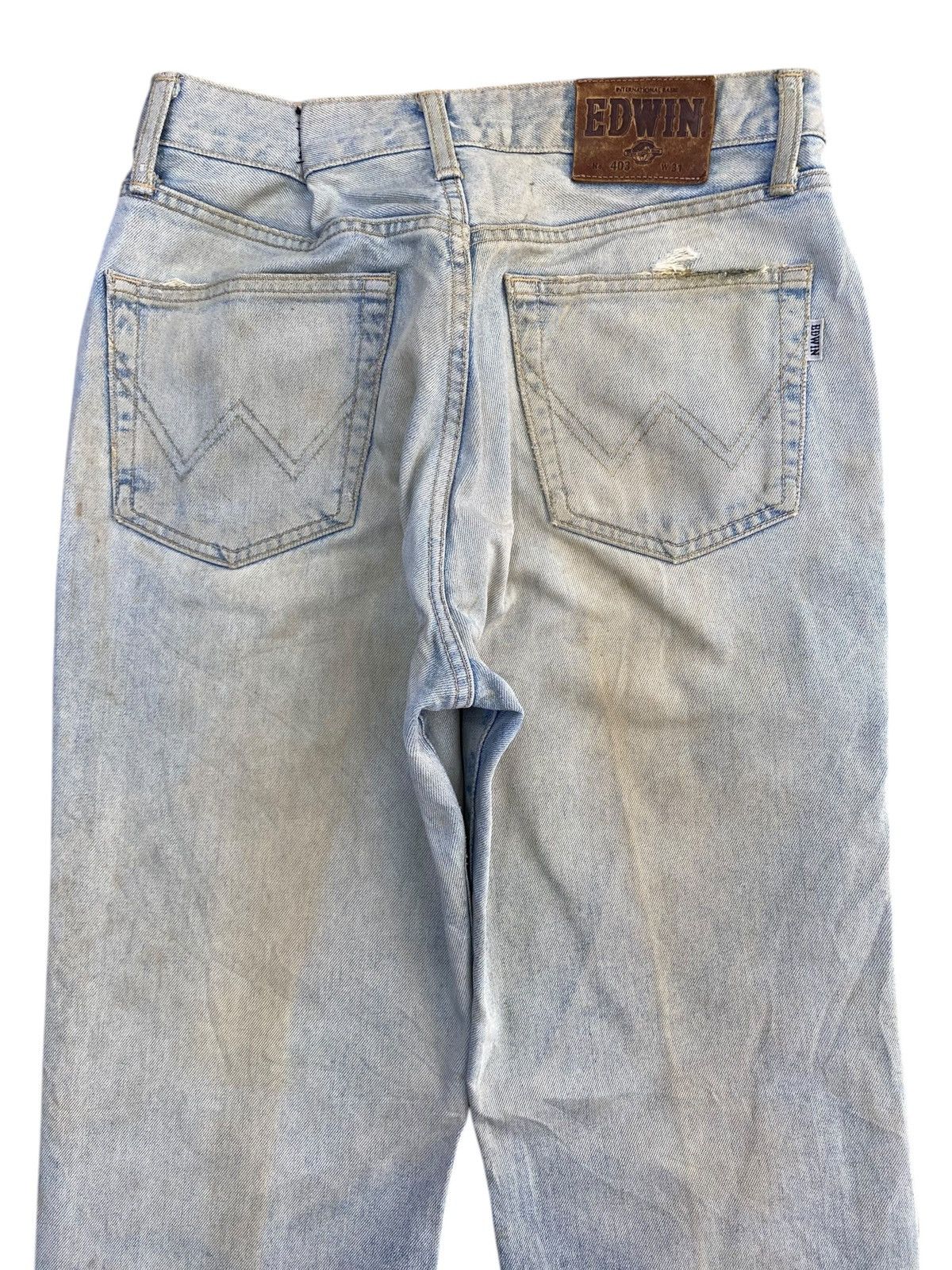 Edwin Vintage Edwin Dirty Mud Wash Style Ripped Jeans Size US 28 / EU 44 - 4 Thumbnail
