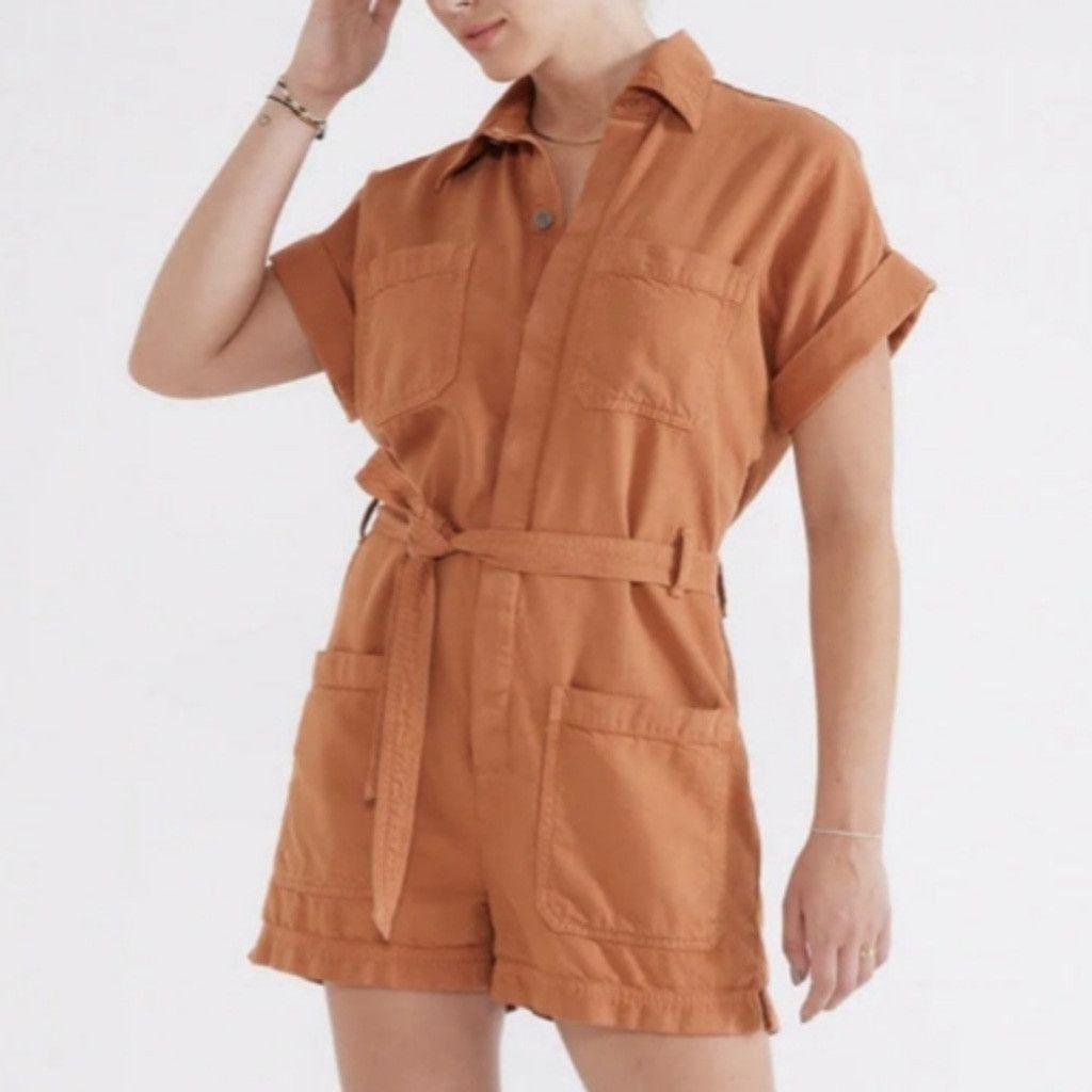 ETICA Etica oversized adeya utility romper hazel size small Size 27" / US 4 / IT 40 - 1 Thumbnail
