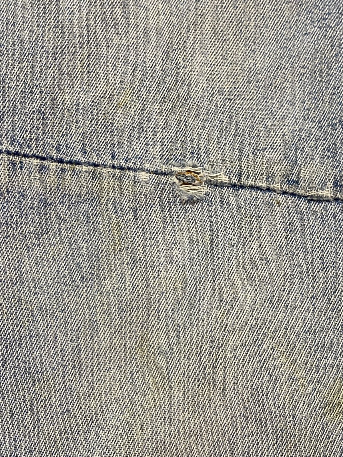 Mason's Vintage Masons by Silver Stone Faded Wash Distressed Jeans Size US 30 / EU 46 - 11 Thumbnail
