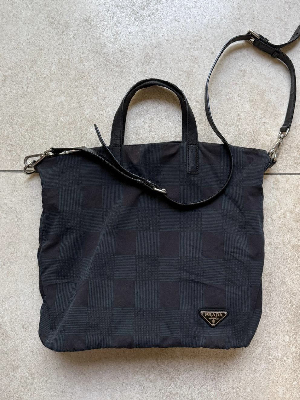 Prada Prada Chess Tote Bag Logo Size ONE SIZE - 1 Thumbnail