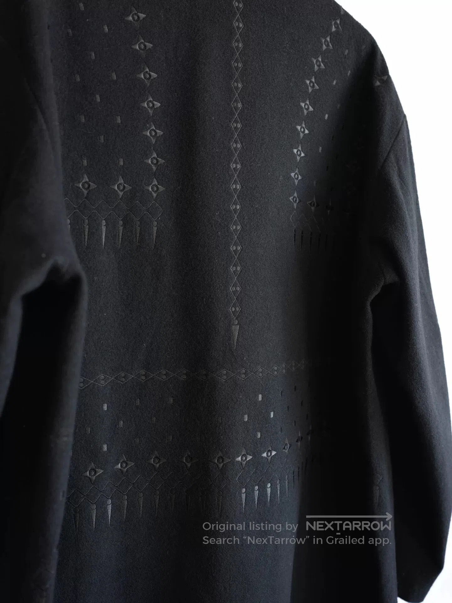 Yohji Yamamoto Yohji Yamamoto Embroidered Long Coat. Size US M / EU 48-50 / 2 - 7 Thumbnail