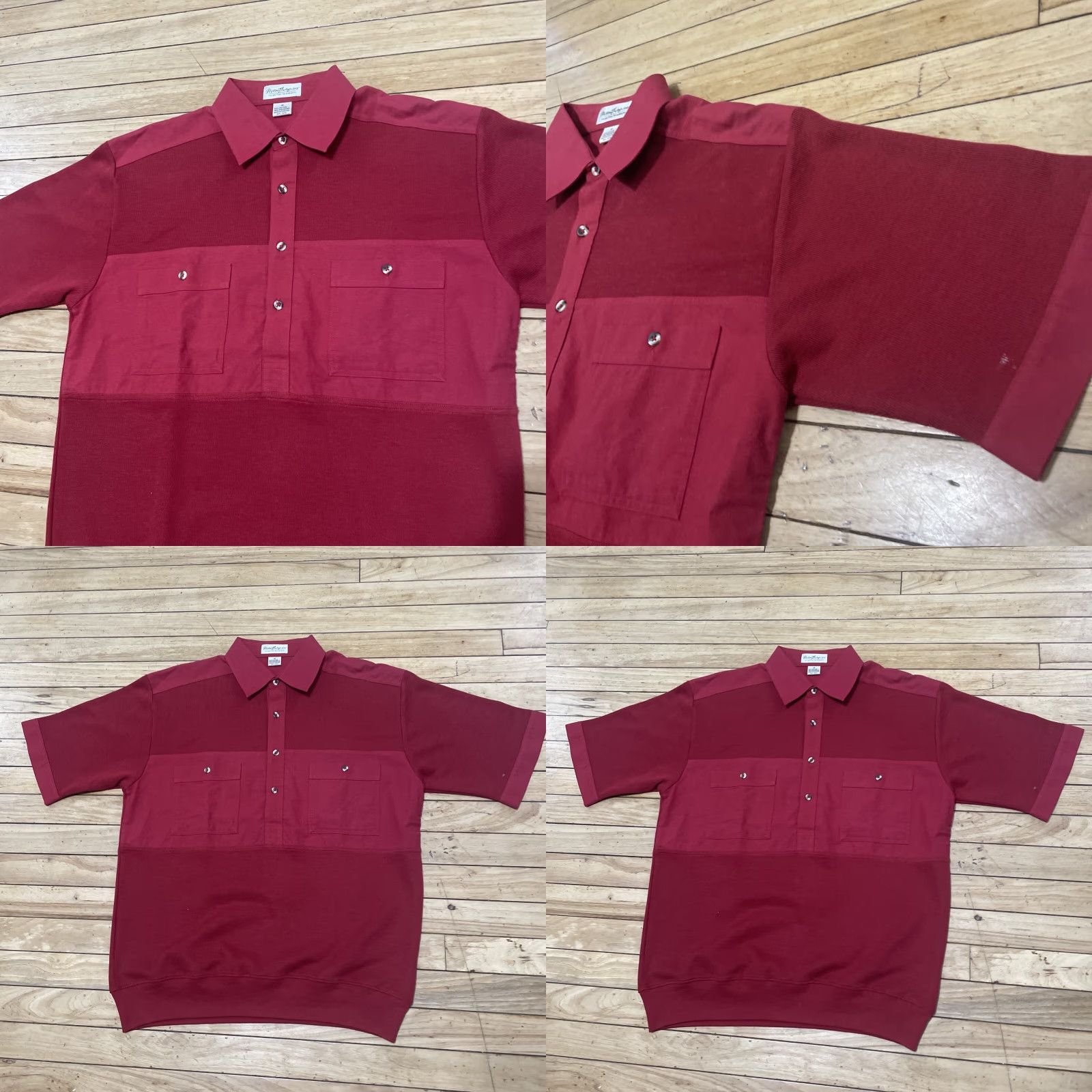 Jim Thompson VINTAGE Norm Thompson Polo Shirt Men M Sailor Knit Red 80s Polo Shirt Mens Vintage Warm L*/ Size US M / EU 48-50 / 2 - 9 Thumbnail