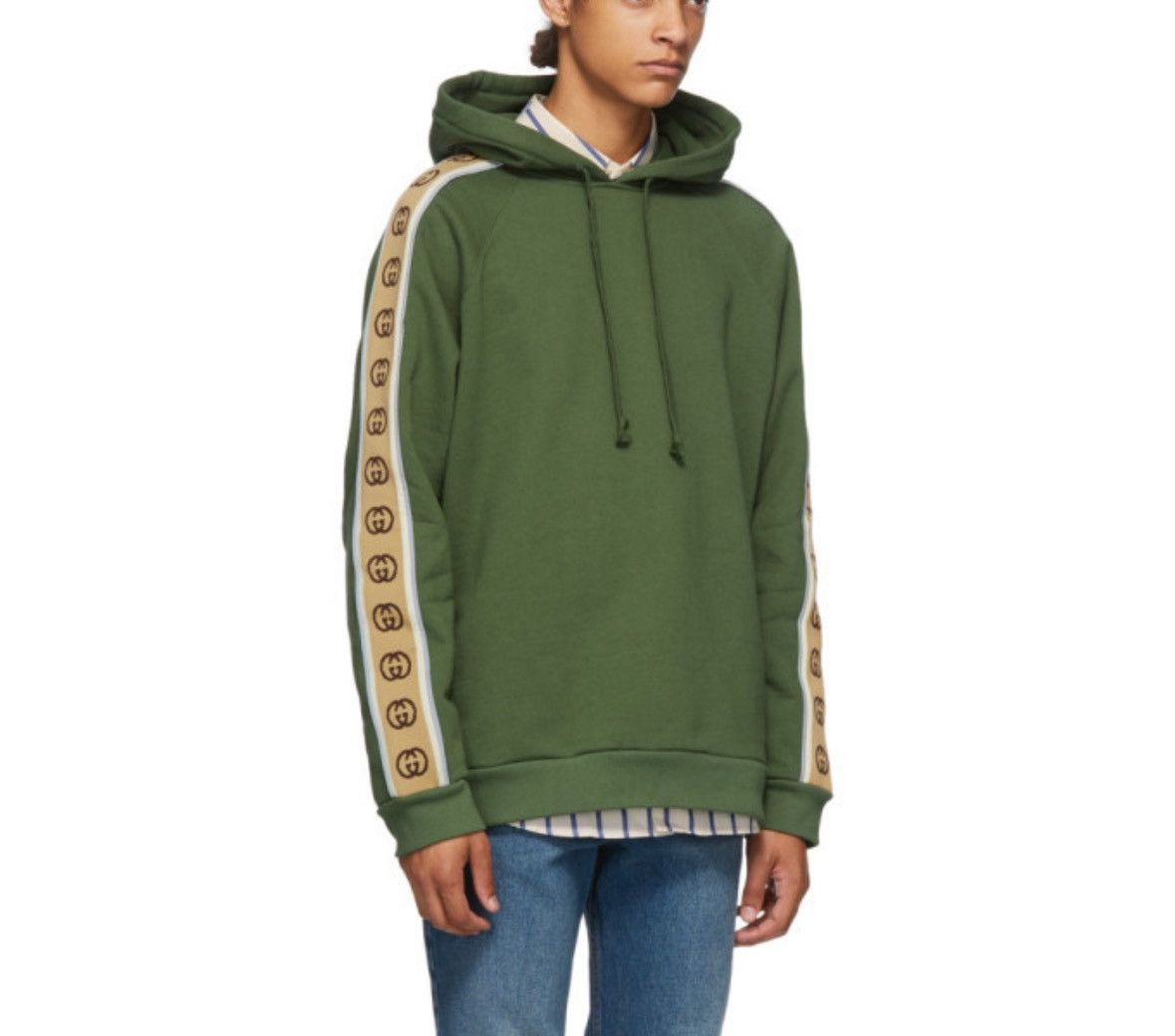 Gucci Gucci green cotton jersey hoodie. Reflective line Size US XXS / EU 40 - 10 Thumbnail