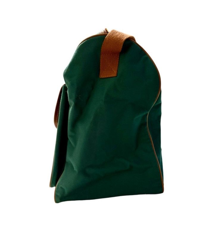 Polo Ralph Lauren VTG Polo Ralph Lauren Green & Tan Canvas Travel Duffle Bag Size ONE SIZE - 4 Thumbnail