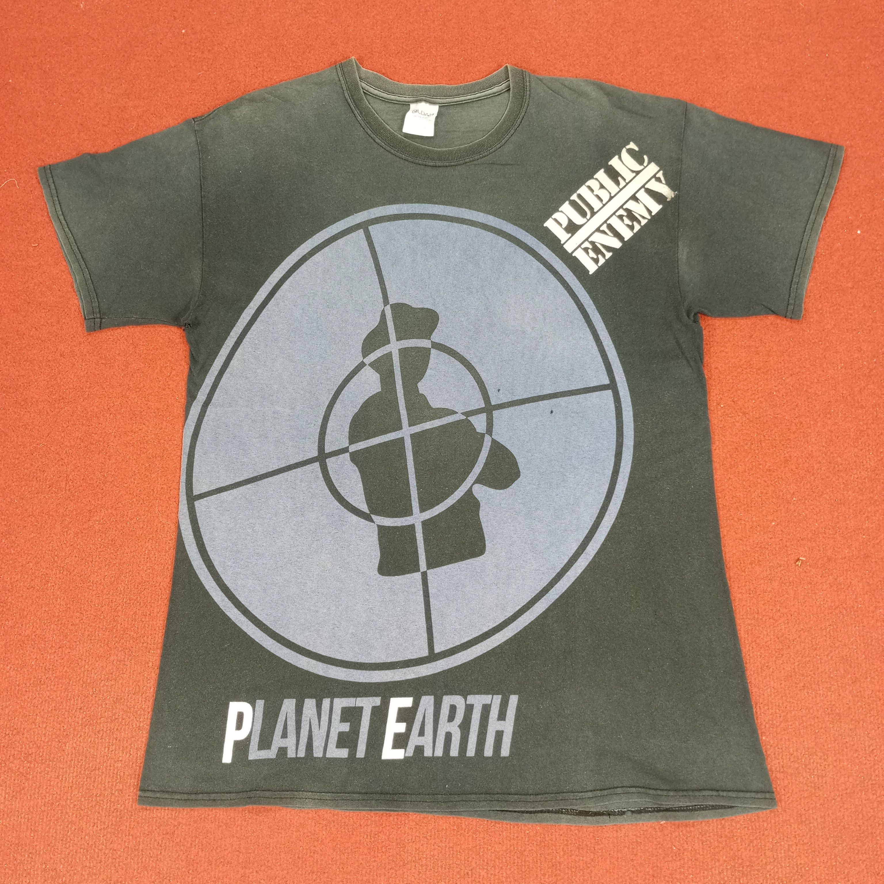 Band Tees × Rap Tees × Vintage Public Enemy Rap Hip Hop Group Music Distressed Tshirt Size US L / EU 52-54 / 3 - 1 Thumbnail