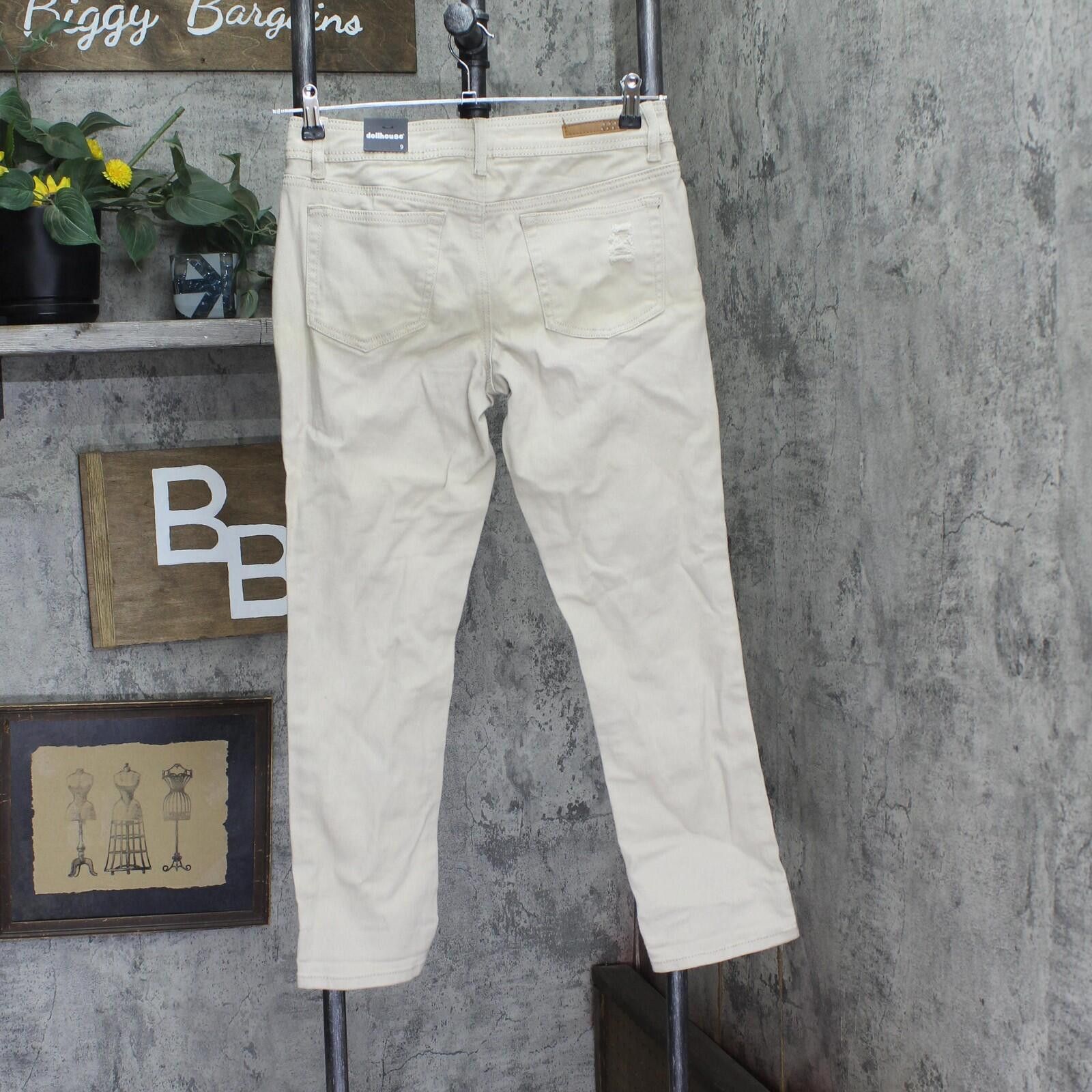 Other Nwt Dollhouse Wash Cropped Skinny Jeans Beige Brown 9 Size 30" / US 8 / IT 44 - 2 Thumbnail