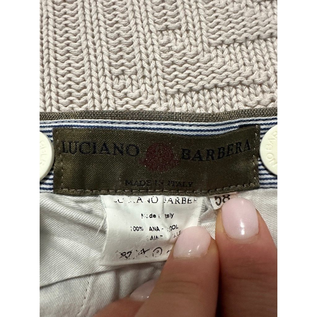 Luciano Barbera Luciano Barbera green brown dress pants size 40 Size US 40 / EU 56 - 4 Thumbnail