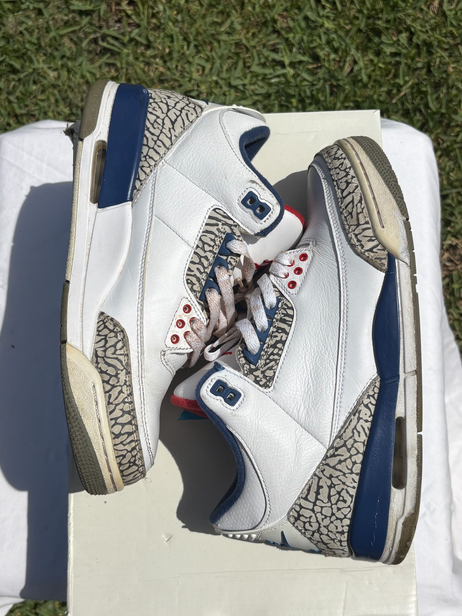 Jordan Brand Jordan 3 True Blue Size 8.5 Size US 8.5 / EU 41-42 - 4 Thumbnail