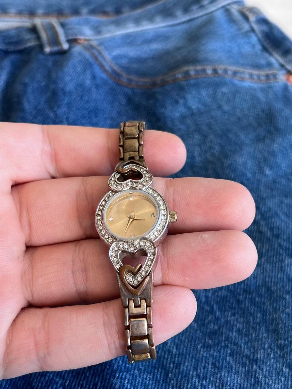 Japanese Brand × Vintage Vintage ❤️ Heart Japanese style futuristic Steel Watch Size ONE SIZE - 1 Thumbnail