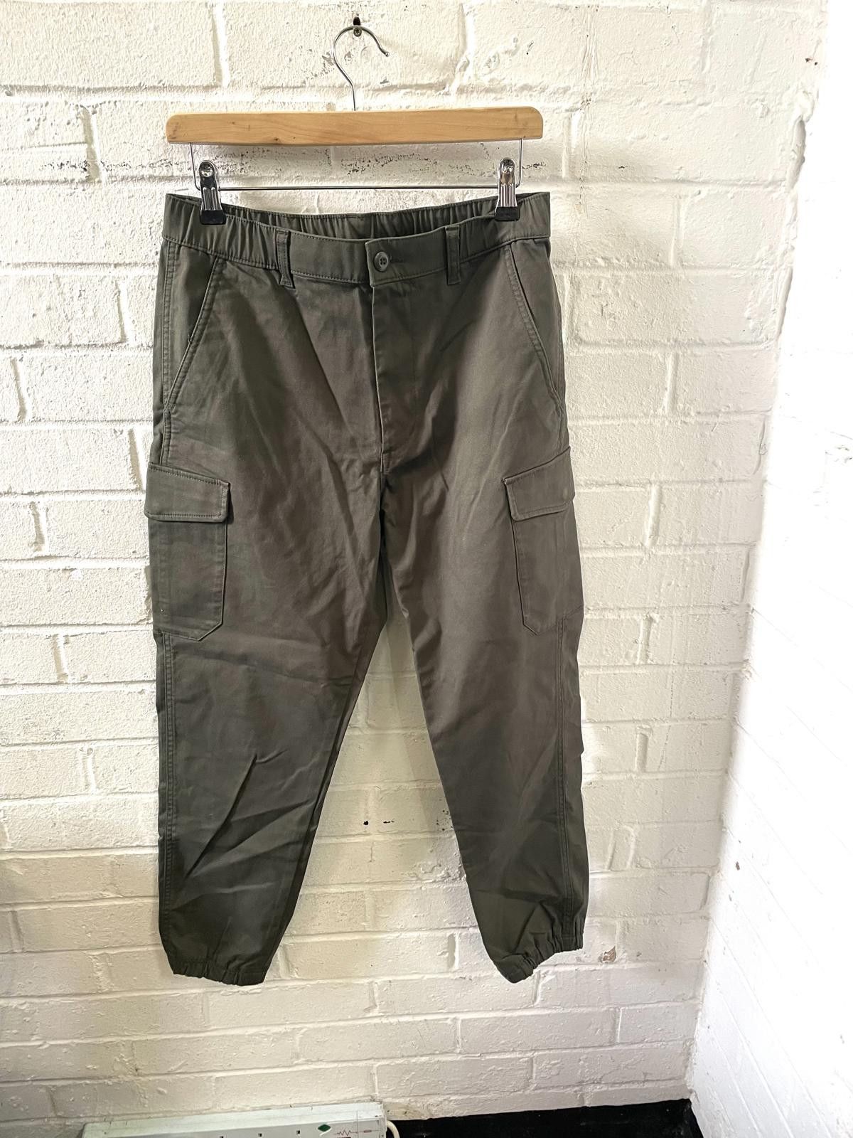 Unknown London Men's Olive Green Cargo Pants Size US 32 / EU 48 - 3 Thumbnail