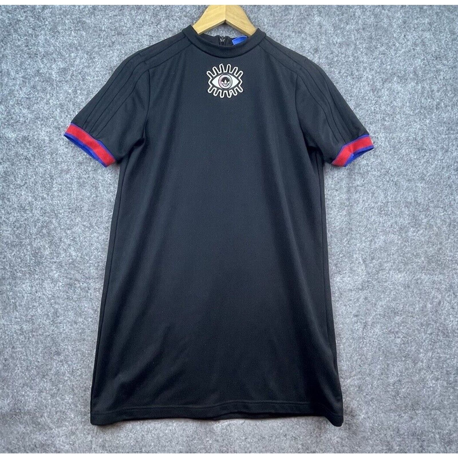 Adidas Adidas Dress Womens Small Black Evil Eye Athletic Sporty Size S / US 4 / IT 40 - 1 Thumbnail