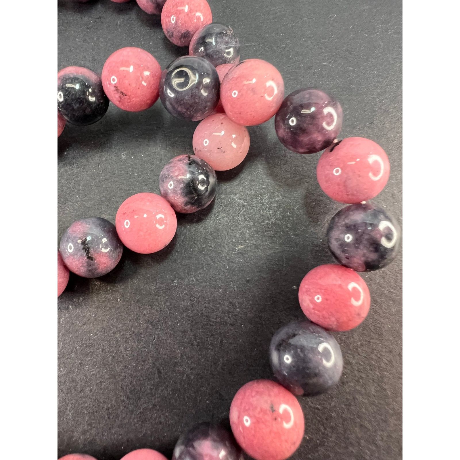 Other Rhodonite beaded necklace with sterling silver clasp Size ONE SIZE - 7 Thumbnail