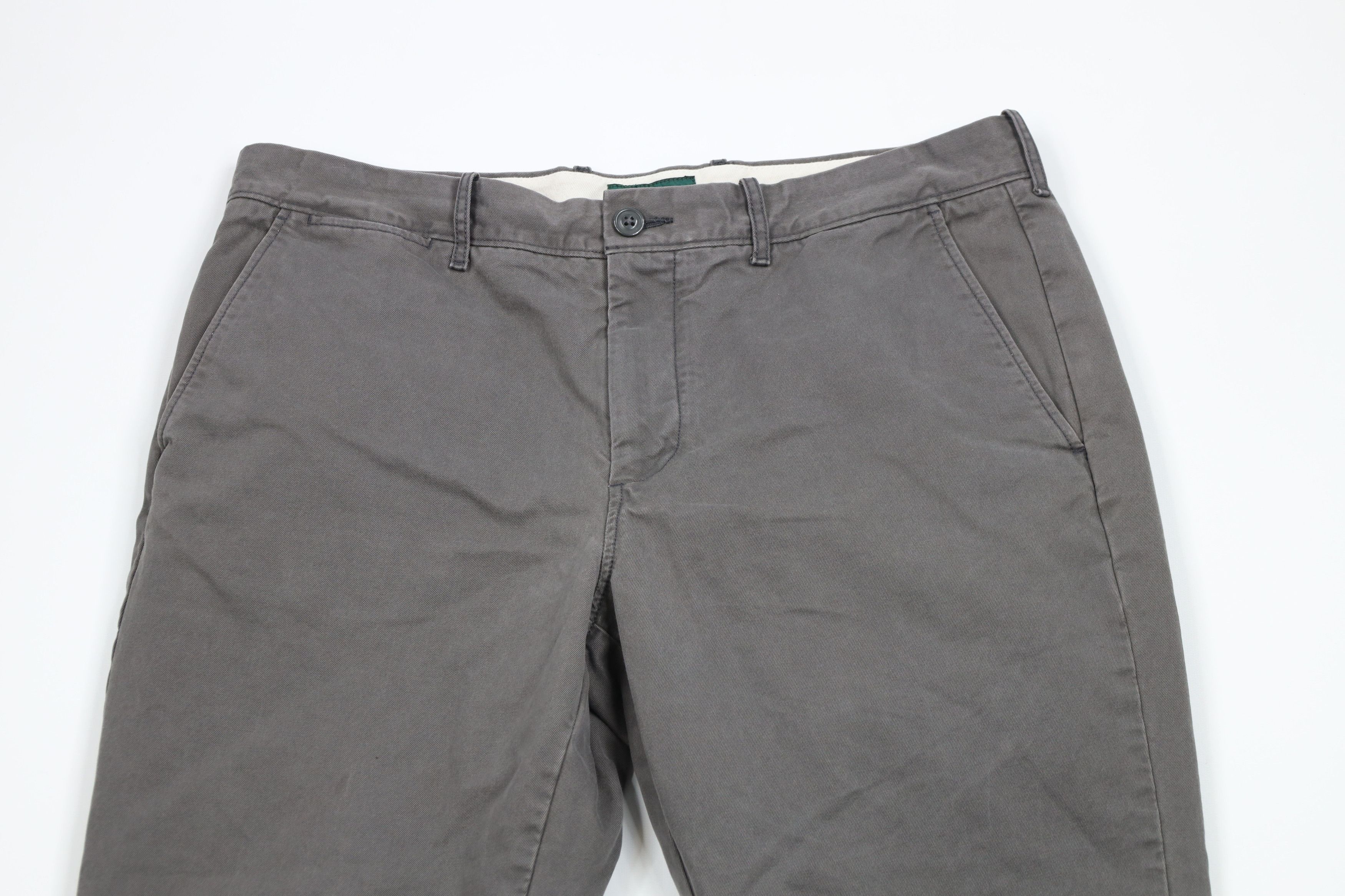 J.Crew × Vintage Vintage J Crew Straight Leg Cotton Chinos Chino Pants Gray Size US 35 - 2 Thumbnail