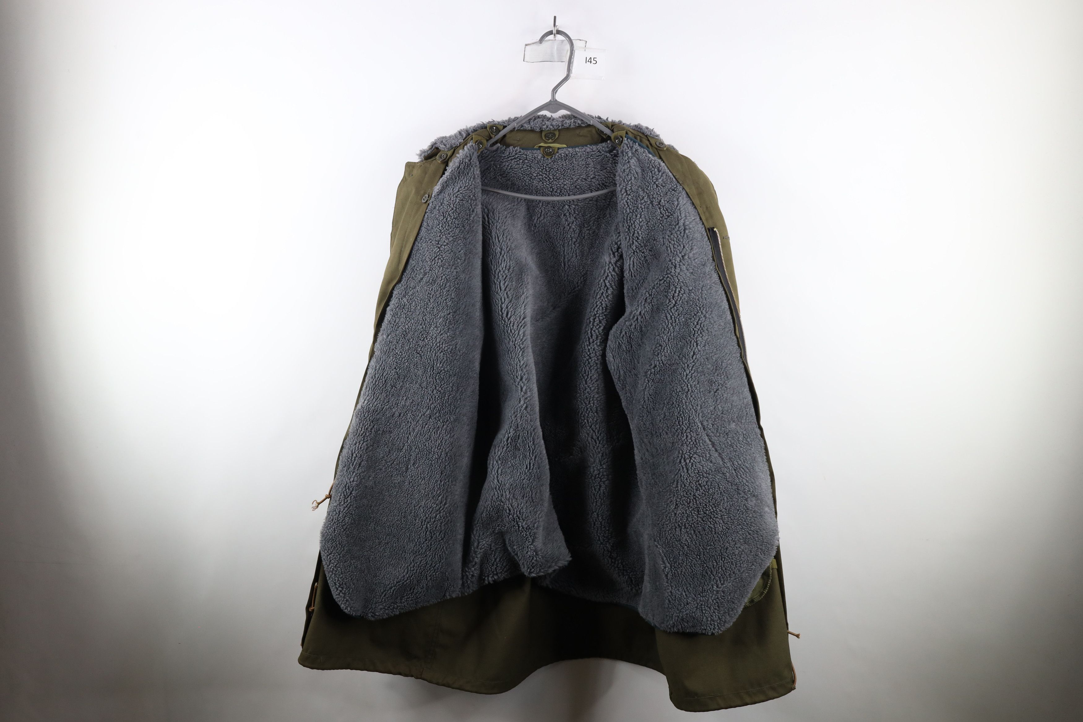 Vintage Vintage 90s Lined Field Combat Parka Jacket Coat Green Size US XL / EU 56 / 4 - 10 Thumbnail