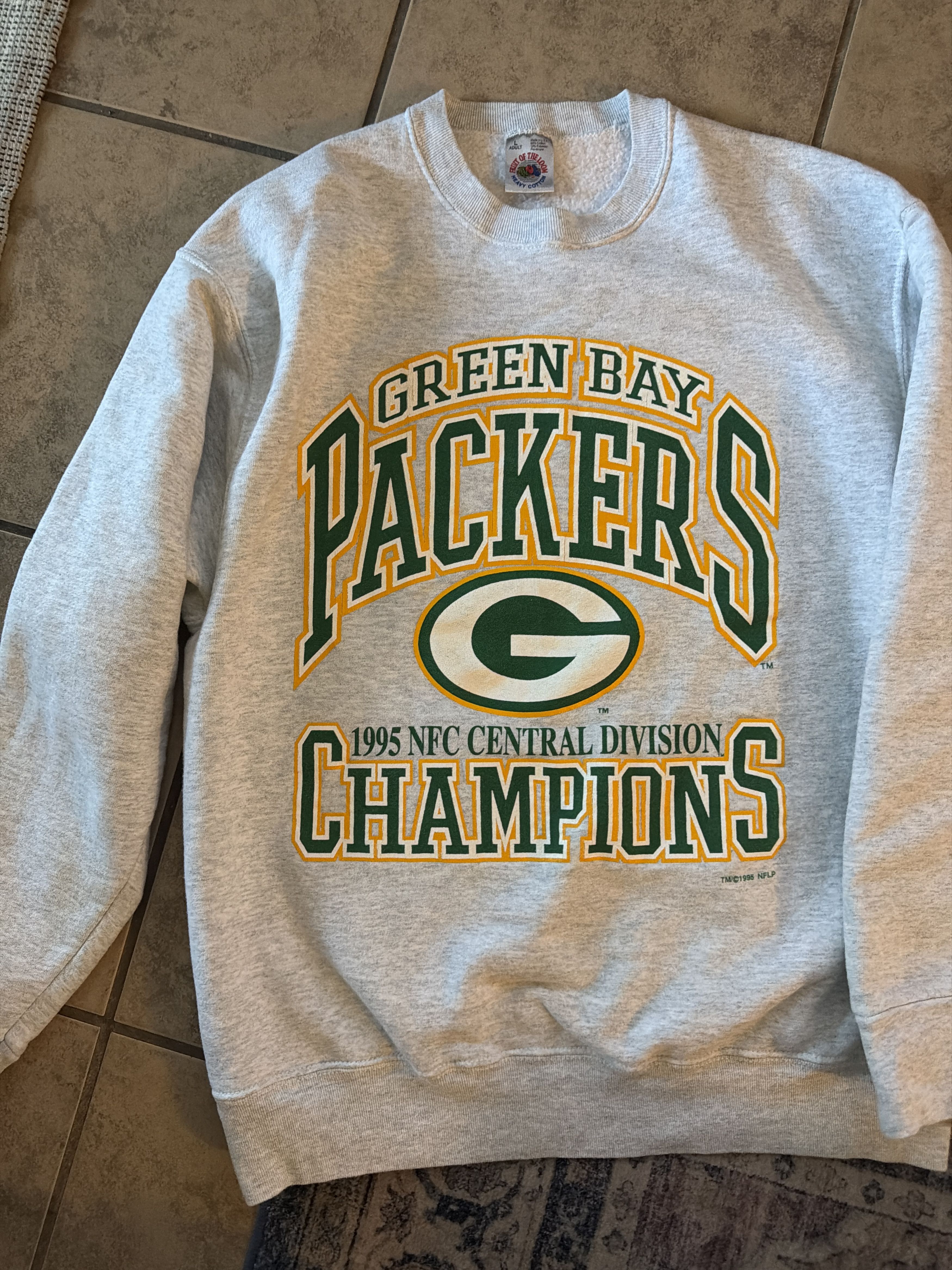 Fruit Of The Loom Vintage 1995 Green Bay Packers NFC division champions L Size US L / EU 52-54 / 3 - 1 Thumbnail