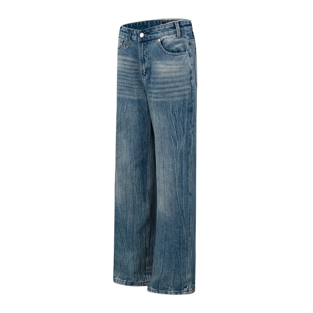 Japanese Brand × Jean Punk trend high street distressed washed cracked jeans Size US 32 / EU 48 - 2 Thumbnail