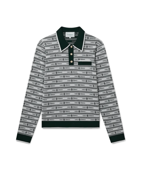 Casablanca o1mle0326 Logo Classic Polo Shirt in Multicolor Size US M / EU 48-50 / 2 - 1 Thumbnail