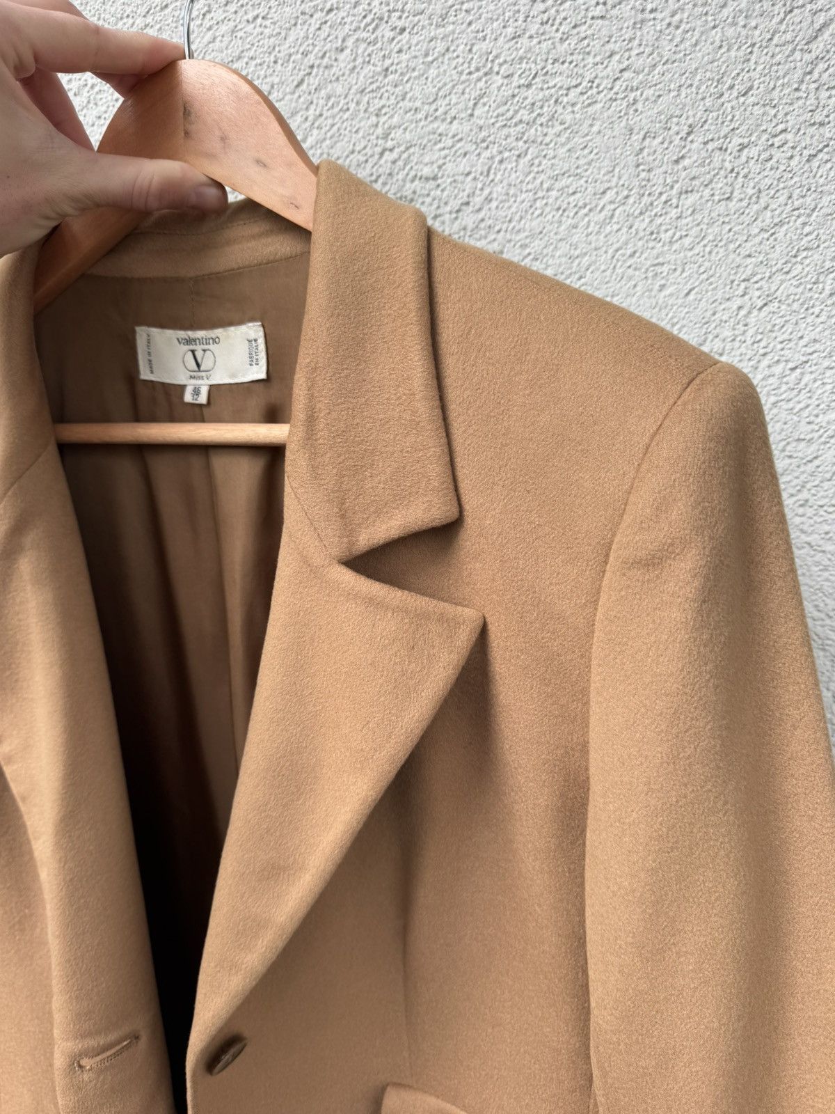 Valentino Valentino Vintage Camel Wool Blazer Jacket Size 46 Size L / US 10 / IT 46 - 13 Thumbnail