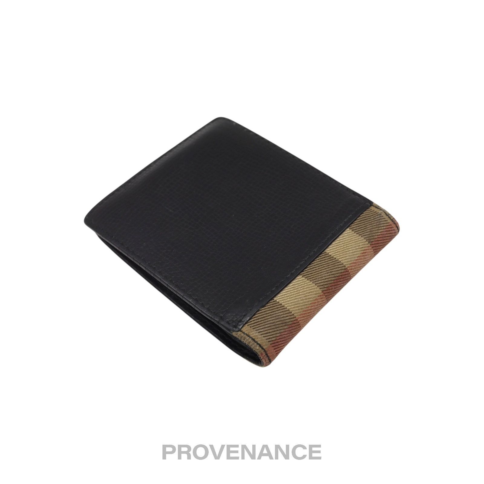 Burberry 🔴 Burberry Bifold Wallet - Nova Check Navy Leather Size ONE SIZE - 3 Thumbnail