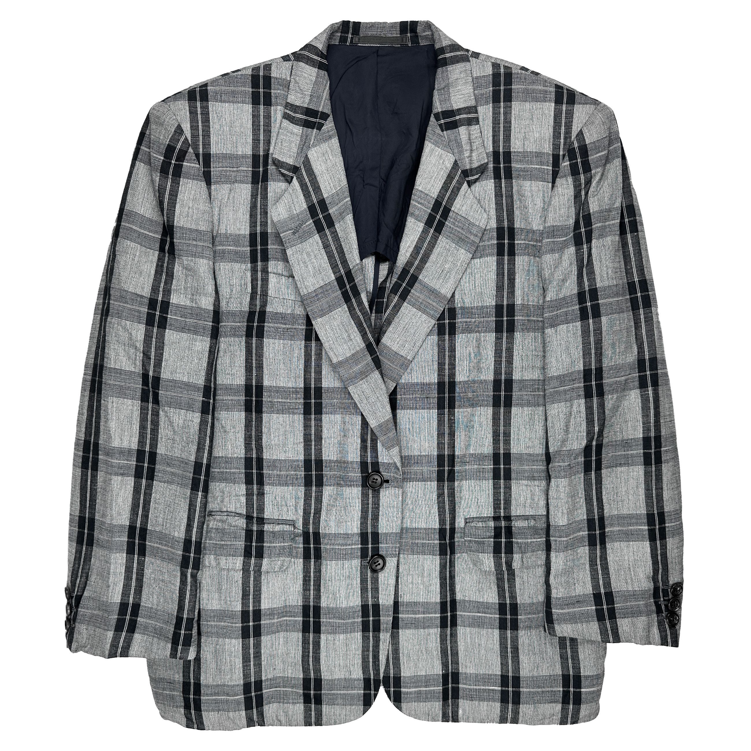 Comme des Garcons Homme Plus AD1988 Plaid Blazer Size US S / EU 44-46 / 1 - 1 Preview